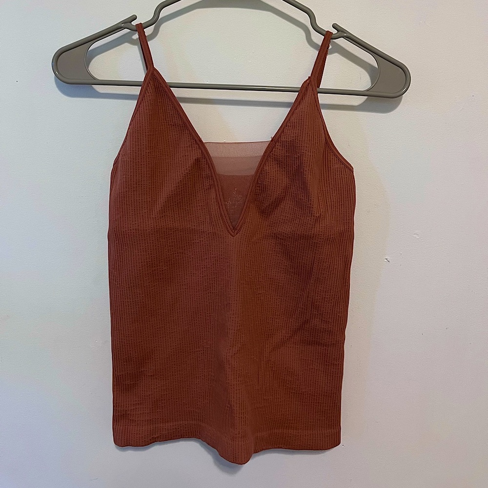 Free People Pink Ribbed Tank - Picture 2 of 4